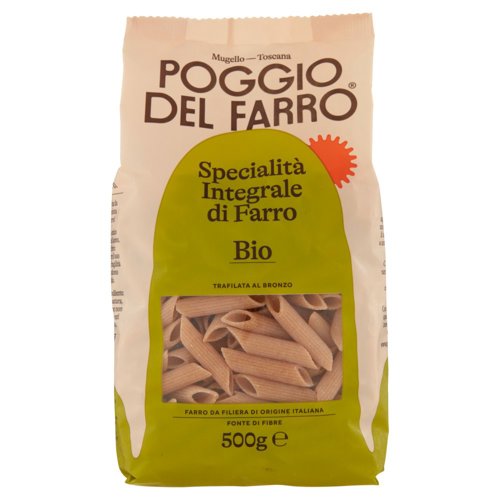 Poggio del Farro Specialità Integrale di Farro Bio Penne 500 g