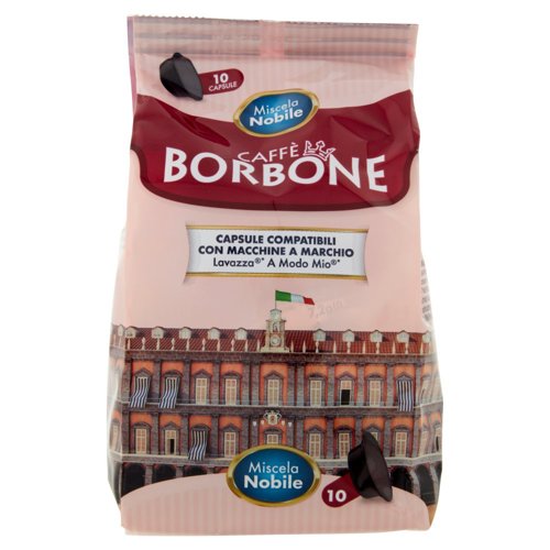 Caffè Borbone Miscela Nobile Capsule Compatibili Lavazza* A modo Mio* 10 x 7,2 g