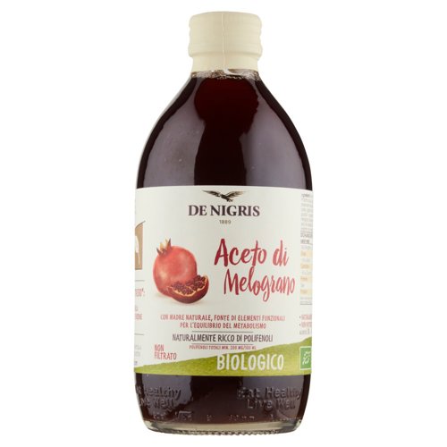 De Nigris Aceto di Melograno Non Filtrato Biologico 500 ML