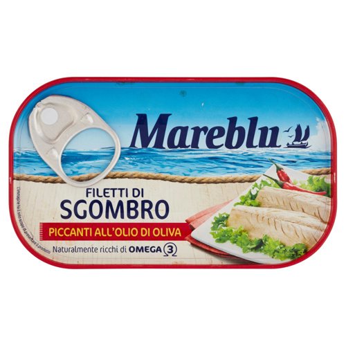 Mareblu Filetti di Sgombro Piccanti all'Olio di Oliva 90 g