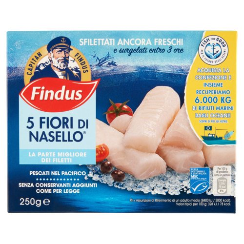 Capitan Findus 5 Fiori di Nasello 250 g