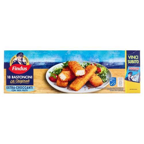 Capitan Findus 18 Bastoncini con 100% Filetti di Merluzzo 450 g