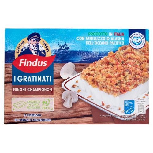 Capitan Findus I Gratinati Merluzzo con Funghi Champignon 380 g