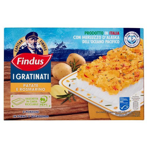 Capitan Findus I Gratinati Merluzzo d'Alaska con Patate e Rosmarino 380 g