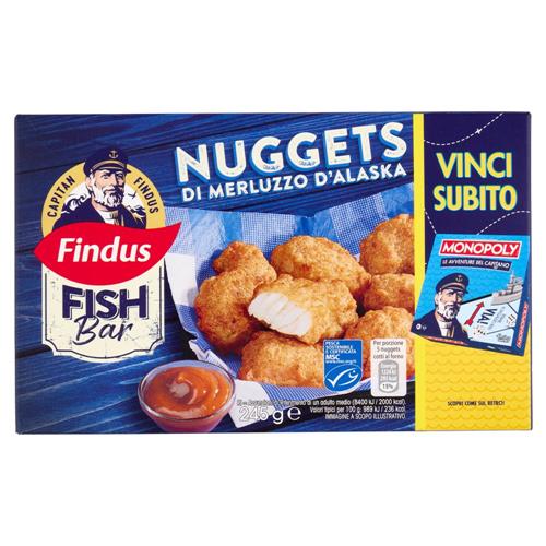 Capitan Findus Fish Bar Nuggets di Merluzzo D'Alaska 245 g