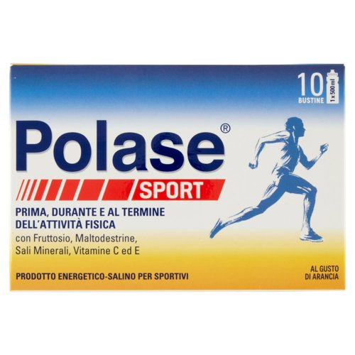 Polase sport integratore energetico Sali minerali con vitamina C magnesio e potassio 10 bustine 200g