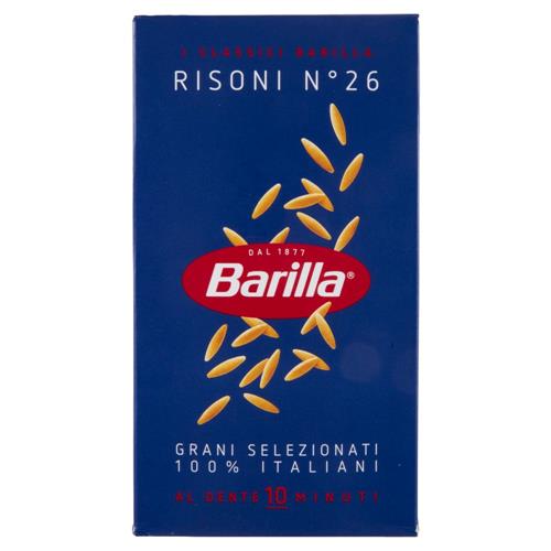 Barilla Pasta Risoni n.26 100% Grano Italiano 500 g