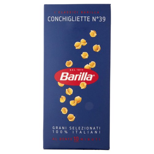 Barilla Pasta Conchigliette n.39 100% Grano Italiano 500 g