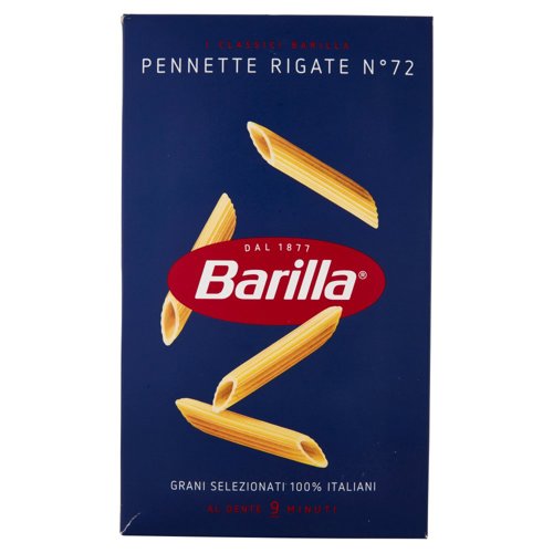 Barilla Pasta Pennette Rigate n.72 100% Grano Italiano 500g