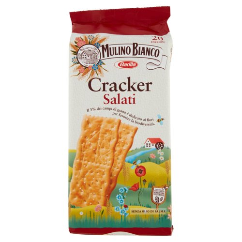 Mulino Bianco Cracker Salati con Farina Sostenibile 500 g