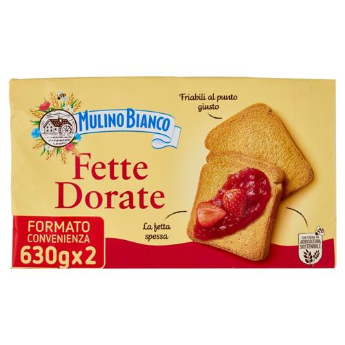 Mulino Bianco Fette Biscottate Dorate 2 pacchi 630g