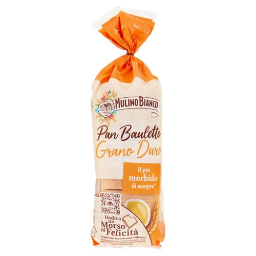 Mulino Bianco Pan Bauletto Grano Duro Pane Ideale per Panini 400g