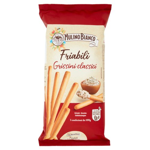 Mulino Bianco Friabili Grissini Classici con Farina Sostenibile 300g