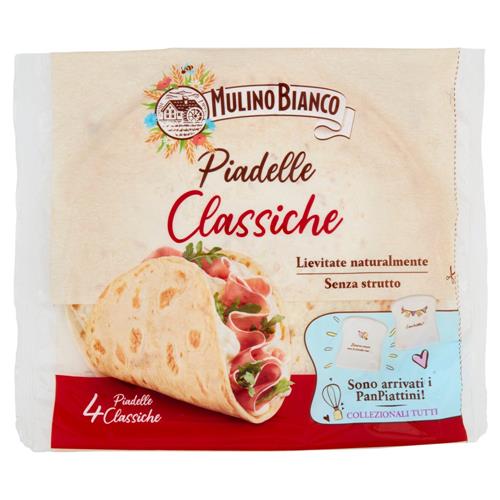 Mulino Bianco Piadelle Classiche Ideale per Piadina 4pz 300g