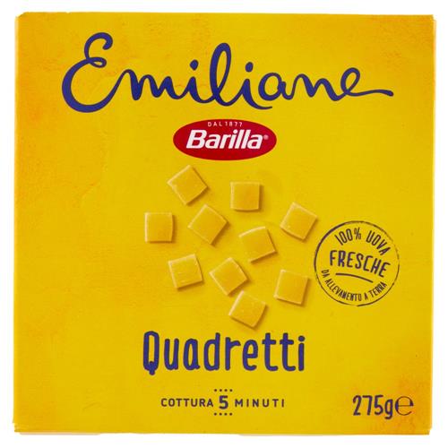 Barilla Emiliane Quadretti Pasta all'Uovo 275g