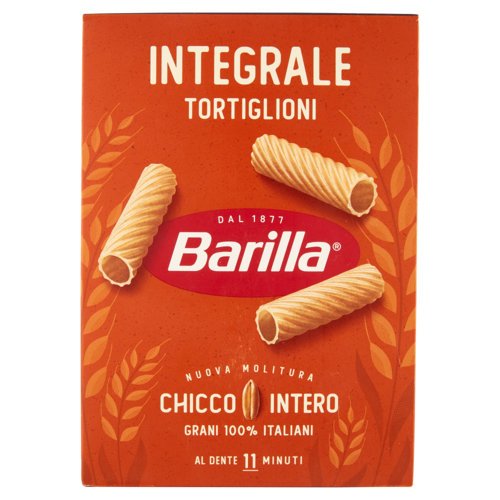 Barilla Pasta Integrale Tortiglioni 100% grano italiano 500 g