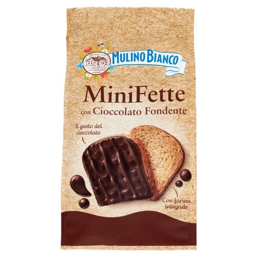 Mulino Bianco Mini Fette con Cioccolato fondente 110g