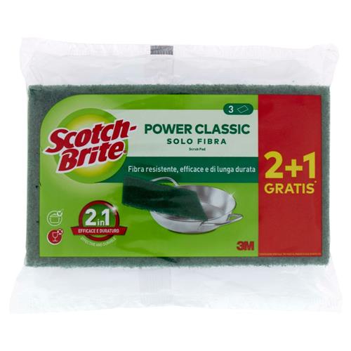 Scotch-Brite® Solofibra Classic, 2 pezzi + 1 in omaggio*