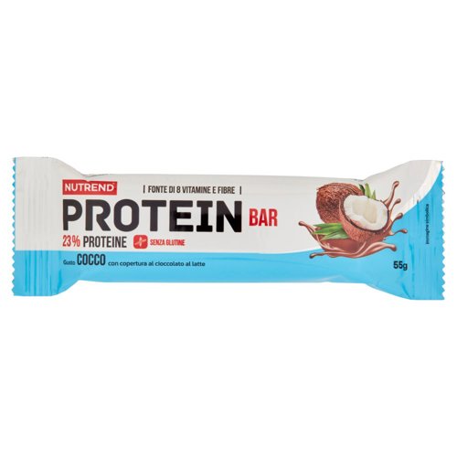 Nutrend Protein Bar Gusto Cocco con copertura al cioccolato al latte 55 g