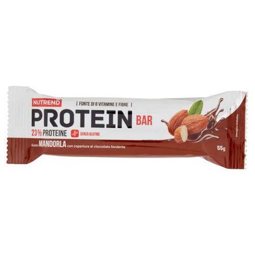 Nutrend Protein Bar Gusto Mandorla con copertura al cioccolato fondente 55 g