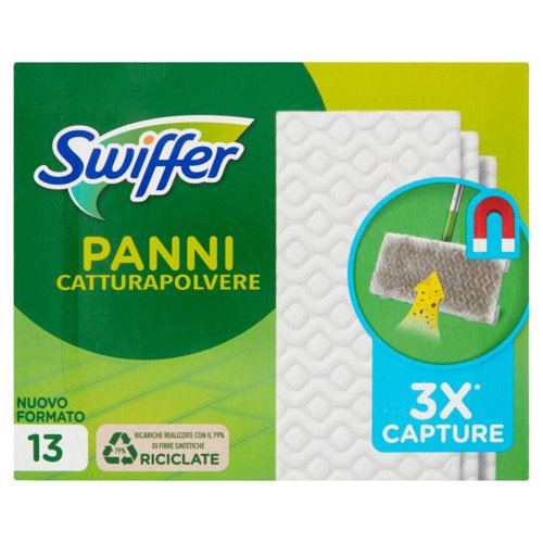 Swiffer Panni Catturapolvere per Scopa Swiffer - Ricarica 13 Panni