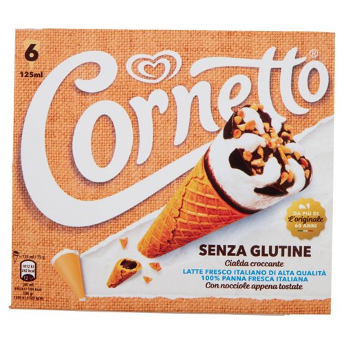 Cornetto Algida Senza Glutine 6 Gelati 450 g