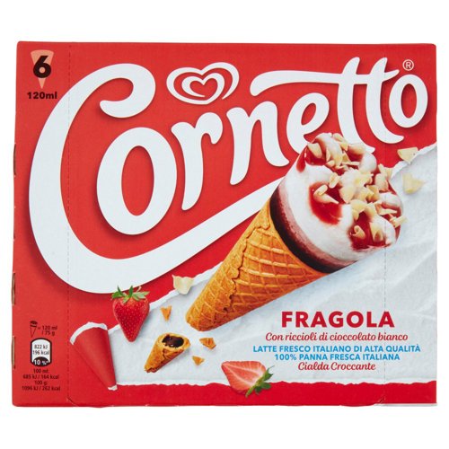 Cornetto Algida Fragola 6 Gelati 450 g