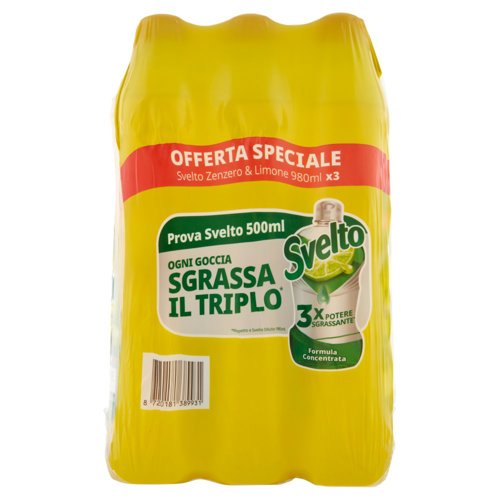 Svelto Zenzero & Limone 3 x 980 ml