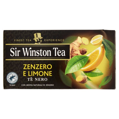 Sir Winston Tea Zenzero e Limone Tè Nero 20 x 1,75 g