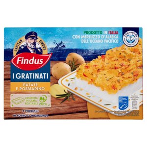 Capitan Findus I Gratinati Merluzzo d'Alaska con Patate e Rosmarino 380 g