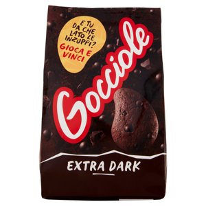 Pavesi Gocciole Extradark Biscotti con Gocce di Cioccolato Extra Fondente 400g