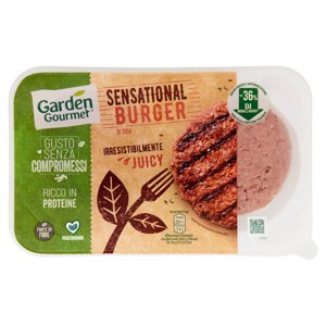 GARDEN GOURMET Sensational Burger Vegetariano di Soia 2 pezzi 226 g