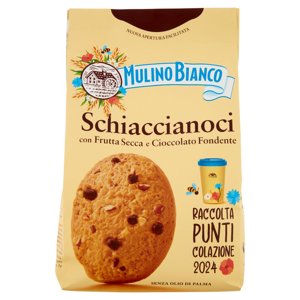 Mulino Bianco Schiaccianoci Biscotti con Frutta Secca e Cioccolato Fondente 300g