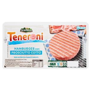 Teneroni Hamburger con Prosciutto Cotto 2 x 75 g