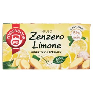 Pompadour Infuso Zenzero Limone 20 x 1,8 g