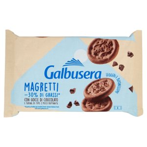 Galbusera Magretti -30% di Grassi* con Gocce di Cioccolato 6 x 43,3 g