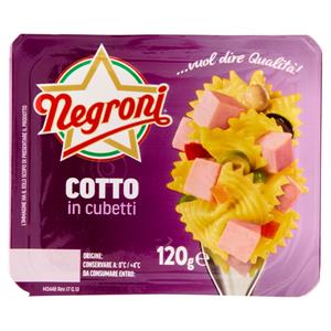 Negroni Cotto in cubetti 120 g