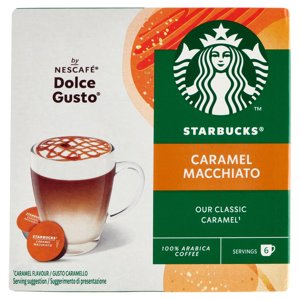 STARBUCKS Caramel Macchiato by Nescafé Dolce Gusto Latte Caramello e Caffè 12 Capsule 127,8 g