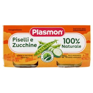 Plasmon Omogeneizzato Piselli e Zucchine 2 x 80 g