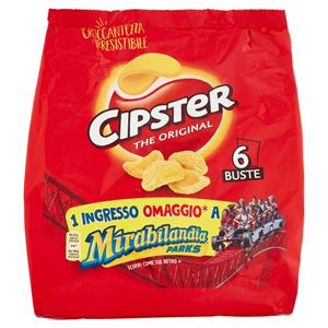 Cipster The Original Chips di Patate Multipack x6 - 132g