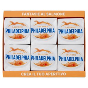 Philadelphia formaggio fresco spalmabile al Salmone affumicato - 6 x 25g