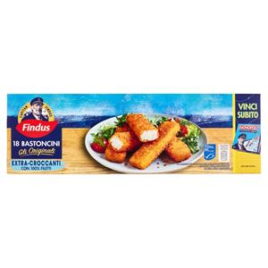 Capitan Findus 18 Bastoncini con 100% Filetti di Merluzzo 450 g