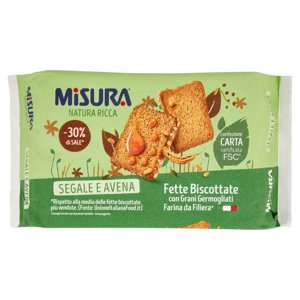 Misura Natura Ricca Fette Biscottate con Grani Germogliati 320 g