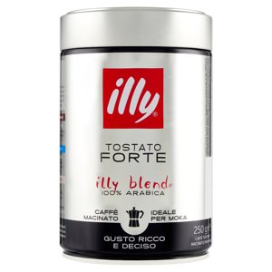 illy Tostato Forte Caffè Macinato Ideale per Moka 250 g