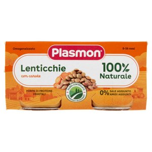 Plasmon Omogeneizzato Lenticchie con carote 2 x 80 g