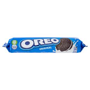 Oreo Original, biscotti al cacao magro ripieni di crema al gusto vaniglia - 154 g