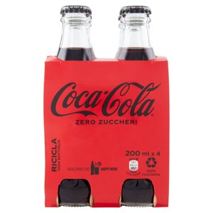 COCA-COLA Zero Zuccheri Vap 4 x 200 ml 