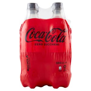 COCA-COLA Zero Zuccheri PET 4 x 660 ml 