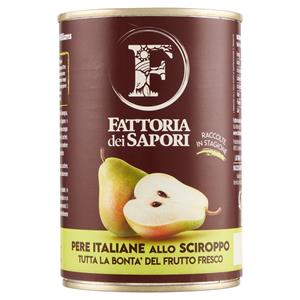 Fattoria dei Sapori Pere Italiane allo Sciroppo 420 g