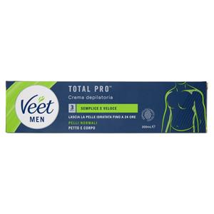 Veet Men Crema Depilatoria Uomo, Pelli Normali, 200 ml